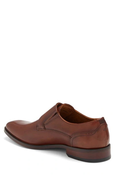Florsheim Ravello Leather Monk Strap Shoe In Cognac