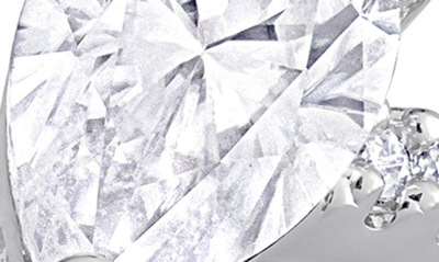 Delmar Sterling Silver Diamond Bypass Ring In Silver