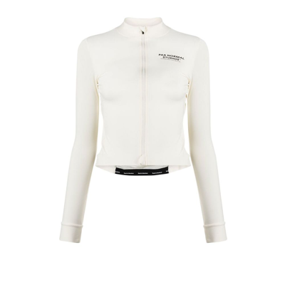 Shop Pas Normal Studios Neutral Mechanism Cycling Jersey In White