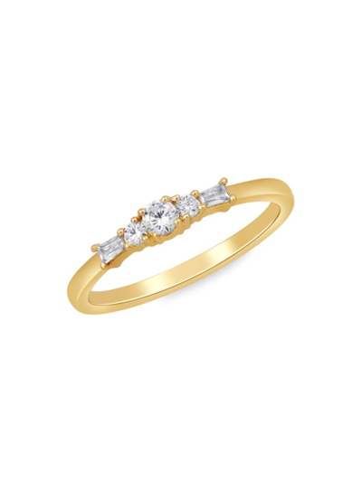 Shop Verifine Women's Demi Fine Audrey 18k Goldplated Sterling Silver & 0.2 Tcw Diamond Ring