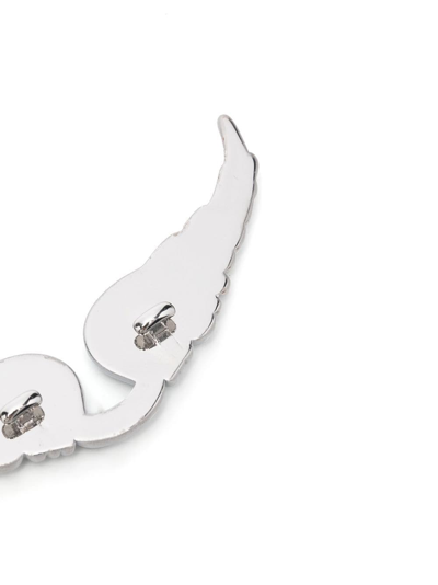 Zadig & Voltaire Swing Your Wings Keyring Charm In White