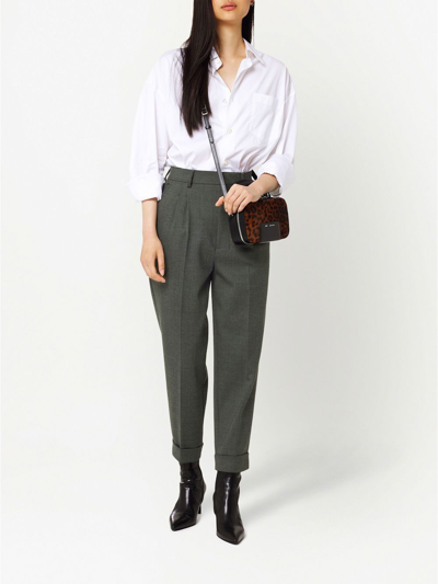 Shop Ami Alexandre Mattiussi Carrot-fit Tailored Trousers In 52