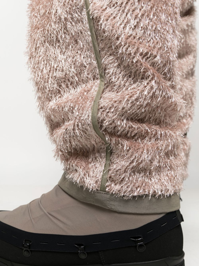 Craig Green Pink And Grey Fleece Straight-leg Trousers In Rosa