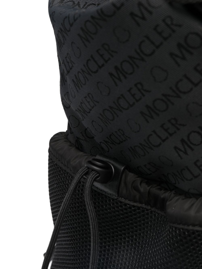 Shop Moncler Tech Logo-print Backpack In Schwarz
