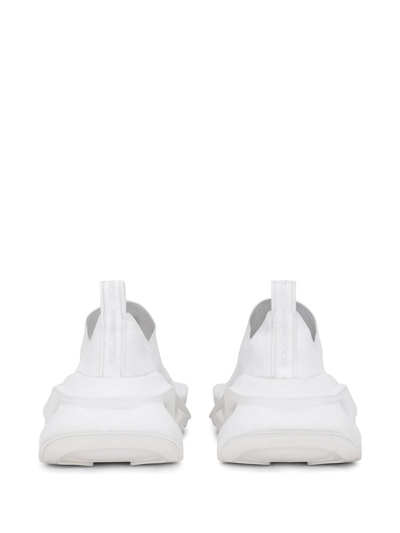 Shop Dolce & Gabbana Wave Slip-on Sneakers In White