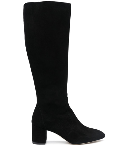 Stuart Weitzman Yuliana Knee High Slouch Boot In Black