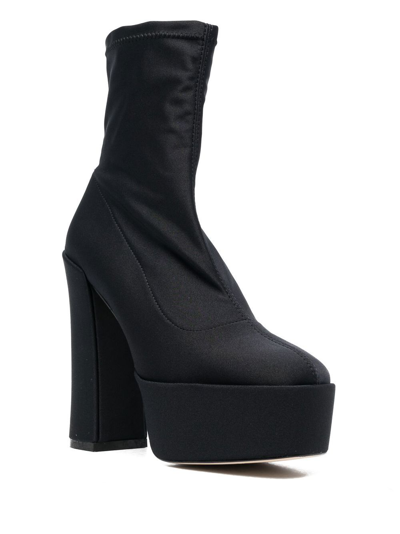 Shop Stuart Weitzman Skyhigh 145mm Platform Boots In Black