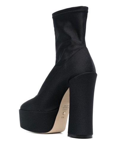 Shop Stuart Weitzman Skyhigh 145mm Platform Boots In Black