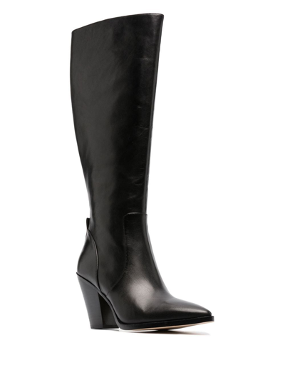 Michael Michael Kors Dover 95mm Block-heeled Boots In Schwarz