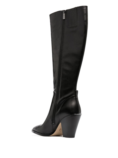Michael Michael Kors Dover 95mm Block-heeled Boots In Schwarz