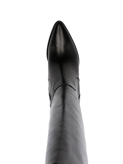 Michael Michael Kors Dover 95mm Block-heeled Boots In Schwarz