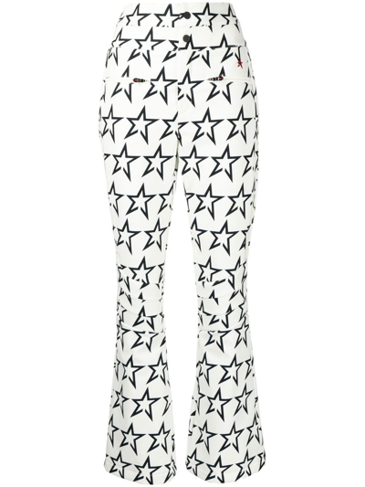 Shop Perfect Moment Aurora Star-print Ski Trousers In Weiss