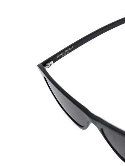 Shop Saint Laurent Cat Eye-frame Sunglasses In Black