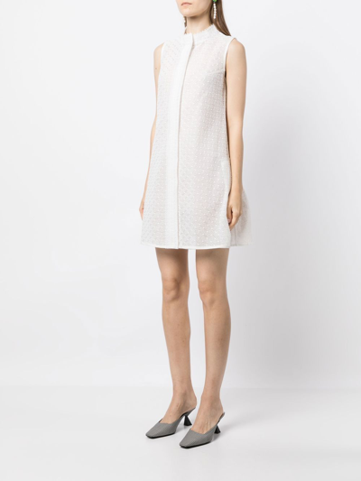 Shiatzy Chen Lace Concealed-front Vest In White