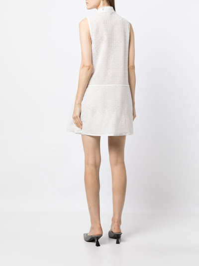 Shiatzy Chen Lace Concealed-front Vest In White