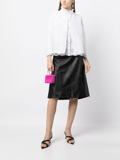 Shiatzy Chen Lace Collar Jacket Set In White