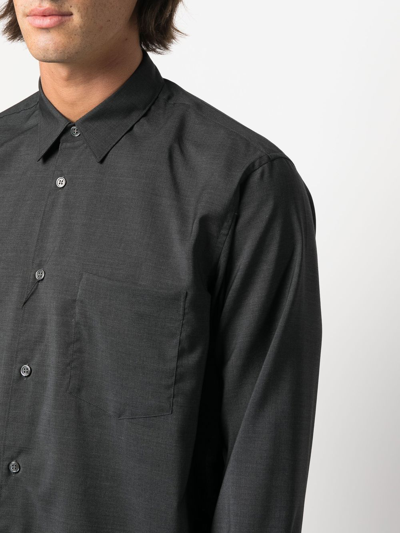 Shop Comme Des Garçons Shirt Classic Button-up Shirt In Grau