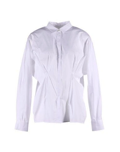 Shop Thakoon Addition Solid Color Shirts & Blouses In White
