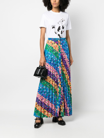 Alessandro Enriquez Pleated Mid-length Skirt In Blau