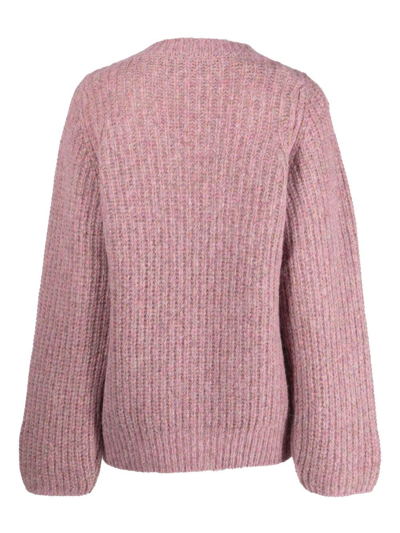 Shop Rodebjer Ribbed-knit Jumper In Rosa
