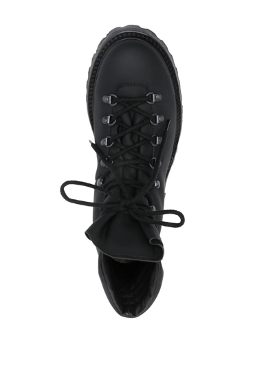 Shop Premiata Padded-ankle Lace-up Boots In Schwarz