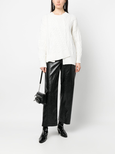 Monse Cable-knit Jumper In Schwarz