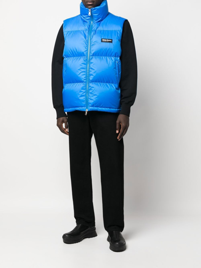 Whitespace Scott Padded Gilet In Blau