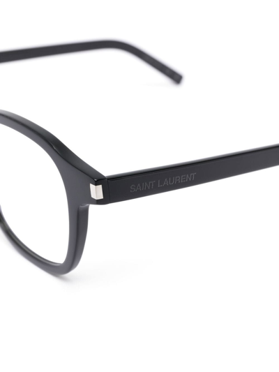 Shop Saint Laurent Limo Square-frame Glasses In Schwarz