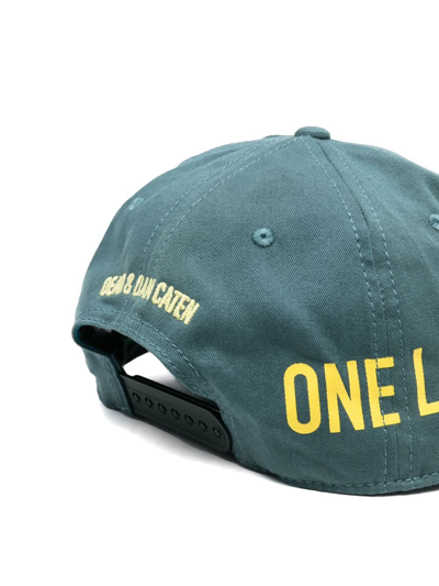 Dsquared2 Logo-print Cotton Cap In Grün