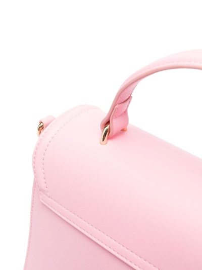 Shop Chiara Ferragni Eyelike-embossed Satchel Bag In Rosa
