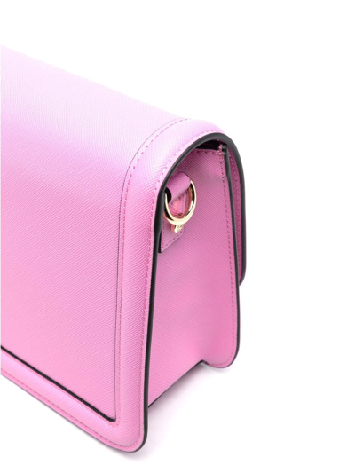 Shop Chiara Ferragni Eyelike-plaque Shoulder Bag In Rosa