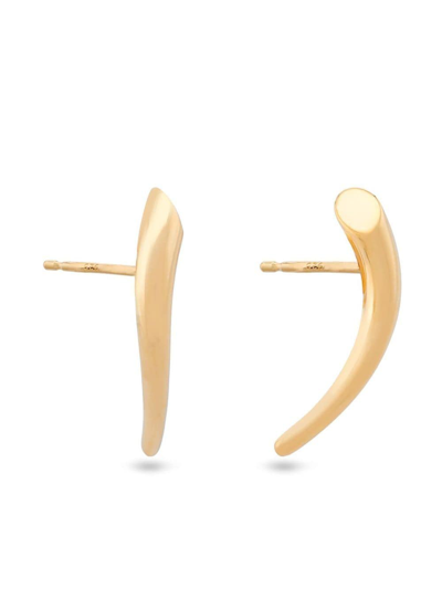 Shop Charlotte Chesnais Petit Helix Earrings In Gold