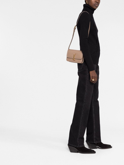 Saint Laurent Small Solferino Crossbody Bag In Braun