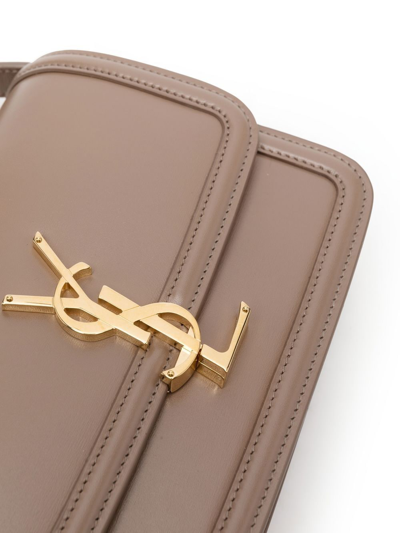 Saint Laurent Small Solferino Crossbody Bag In Braun