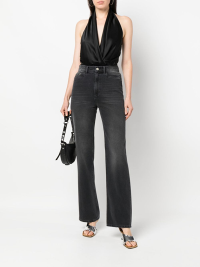 Shop Wandler High-waist Straight-leg Jeans In Grau