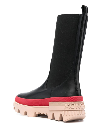 Moncler Chelsea Boots Chelsea High Calfskin In Black