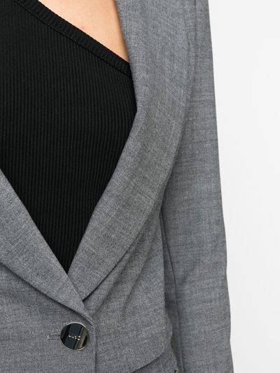 Shop Liu •jo Single-breasted Blazer In Grau