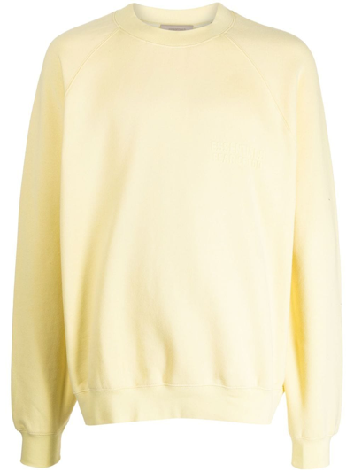 Shop Essentials Crew-neck Sweatshirt In Gelb