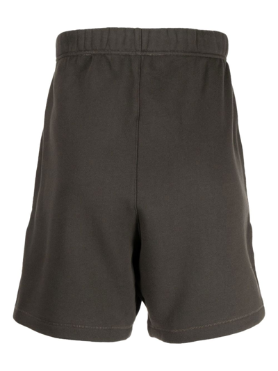 Essentials Drawstring Logo-print Shorts In Schwarz