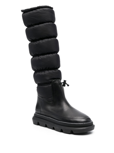 Shop Tory Burch Padded Leather Boots In Schwarz