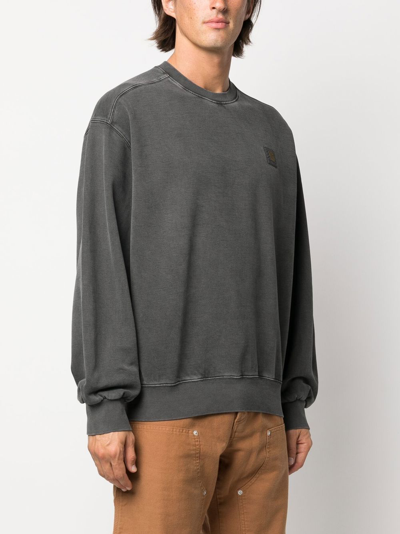 Shop Carhartt Vista Logo-patch Sweatshirt In Grau