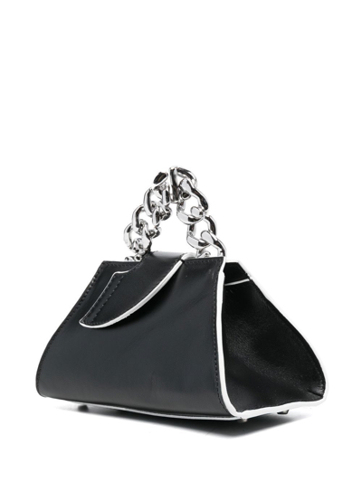 Gcds Logo-plaque Tote Bag In Schwarz