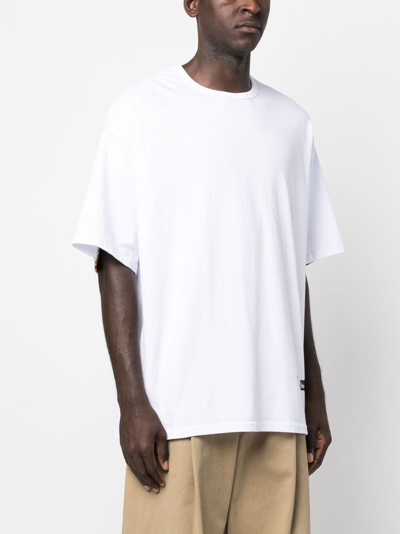 Shop Incotex Logo-print Short-sleeve T-shirt In Weiss