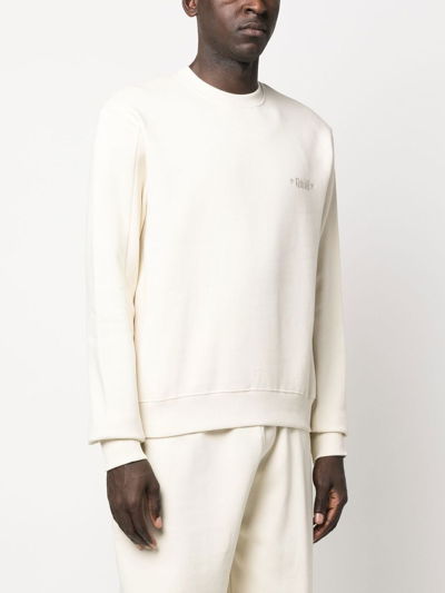 Gmbh Berg Logo-embroidered Organic Sweatshirt In Nude