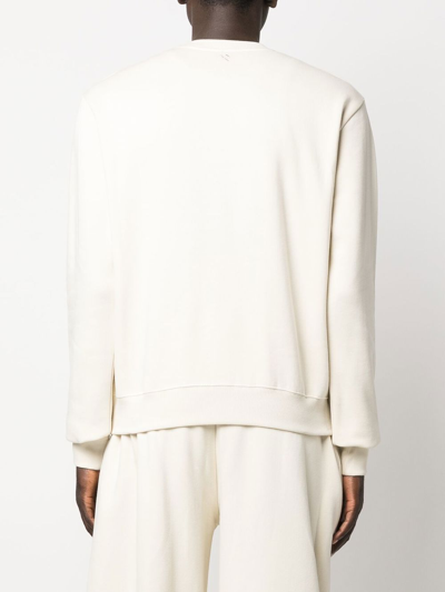 Gmbh Berg Logo-embroidered Organic Sweatshirt In Nude