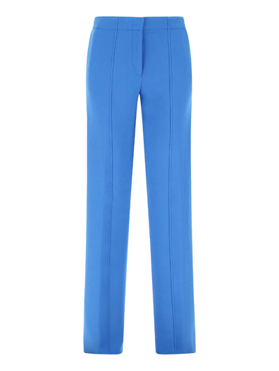 Shop Ferragamo Trousers In Blue