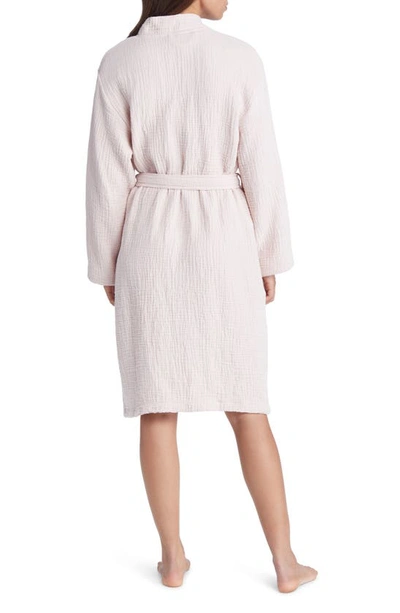 Shop House No.23 Alaia Cotton Robe In Blush