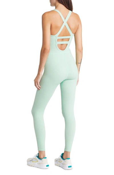Shop Free People Fp Movement Free Throw Jumpsuit In Sage Brush