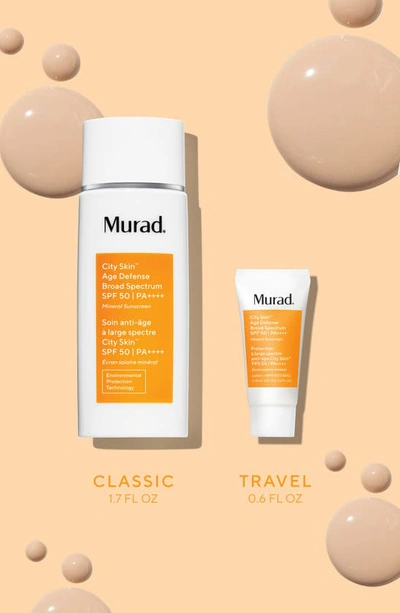 Murad City Skin Age Defense Face Sunscreen Broad Spectrum Spf 50 Pa++++ 1.7 oz/ 50 ml