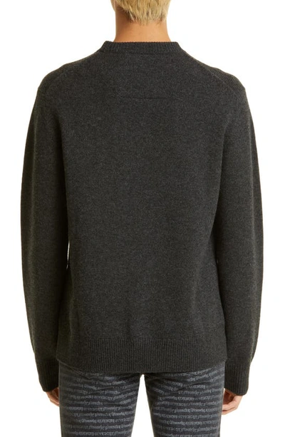 Shop Givenchy Embroidered Logo Wool & Cashmere Sweater In Black/ Natural